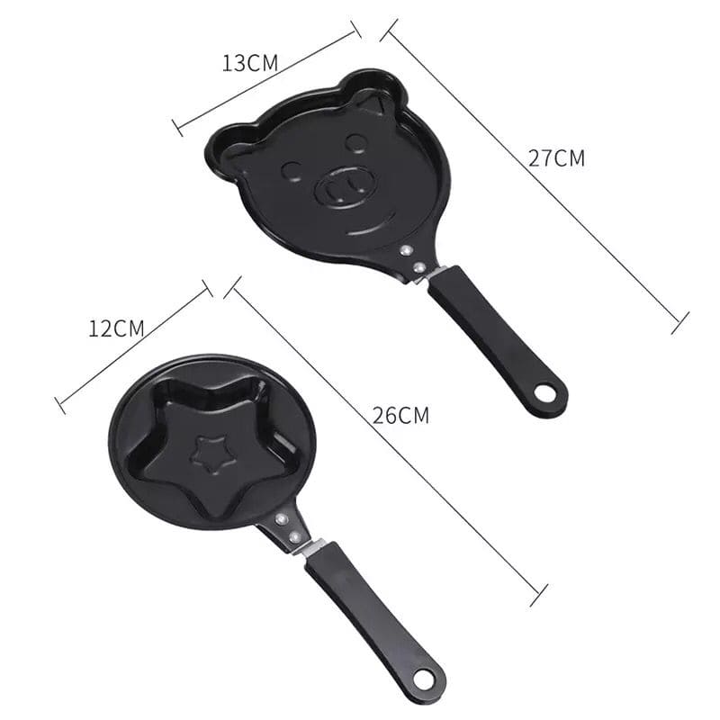 Mini Egg Frying Pan, Star Heart Strawberry Breakfast Egg mold, Fried Egg Pancake Mold, Non-Stick Egg Pancake Omelet Mini Frying Pan, Mini Cookware Black Non Stick Pan Mini Egg Frying Pan, Star Heart Strawberry Breakfast Egg mold, Fried Egg Pancake Mold, Non-Stick Egg Pancake Omelet Mini Frying Pan, Mini Cookware Black Non Stick Pan